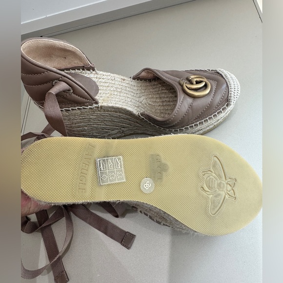 GUCCI Double G Logo Espadrilles - never worn! - Picture 3 of 4